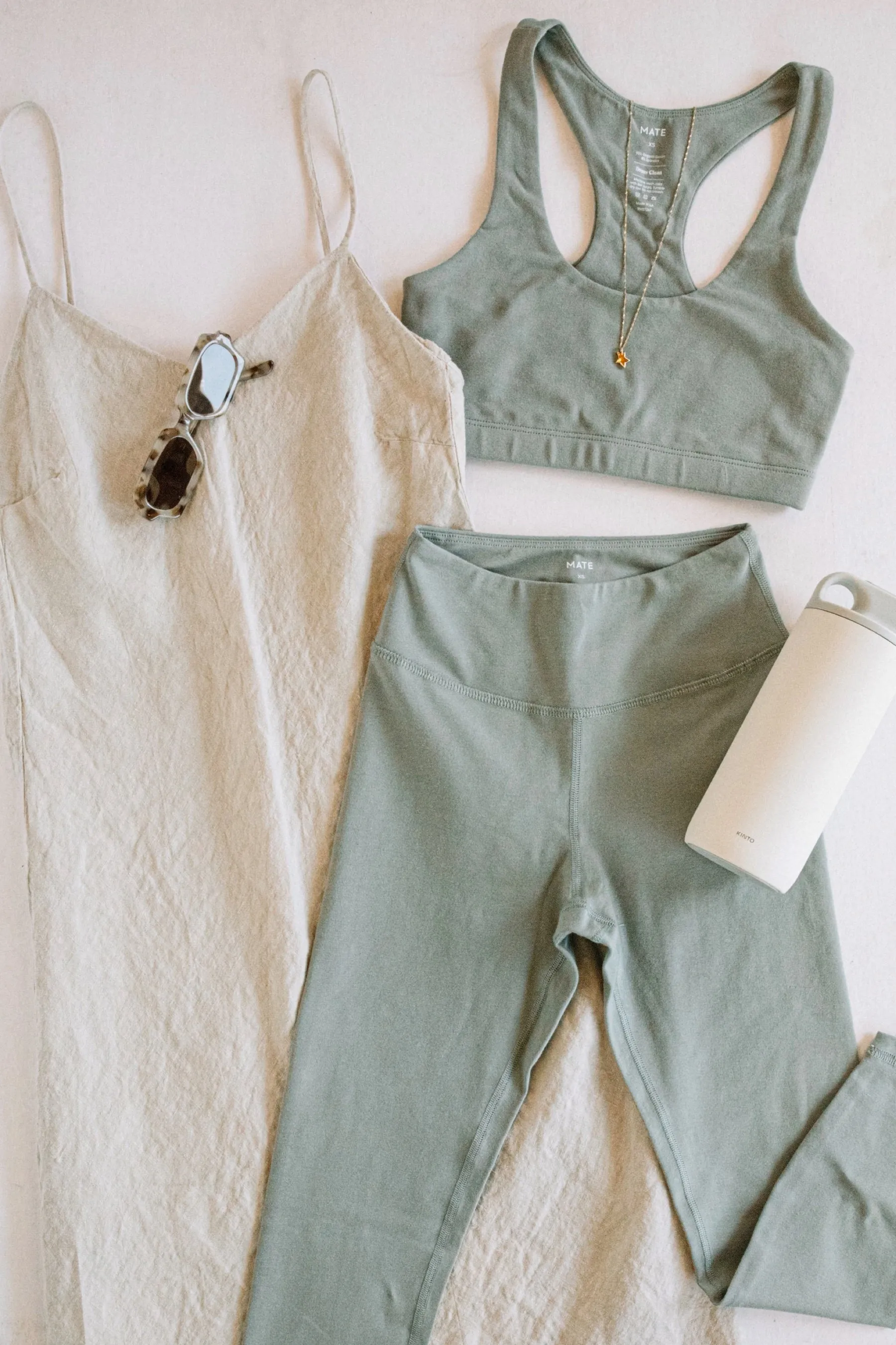 Natural Linen Slip Dress