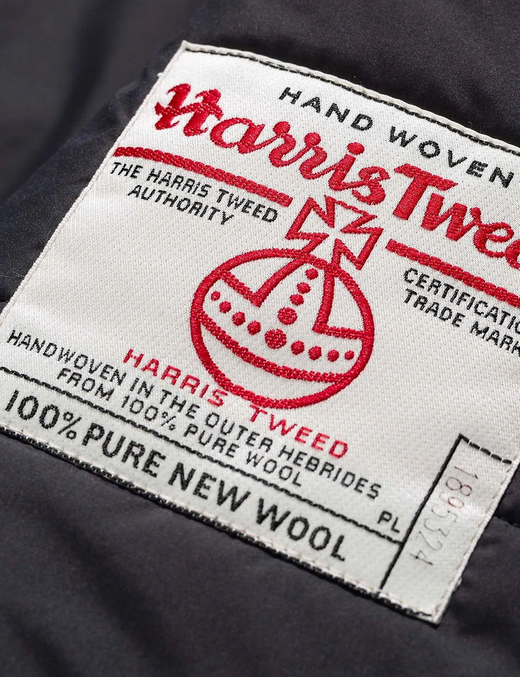 Norse Projects Nunk Harris Tweed Coat - Black Multi