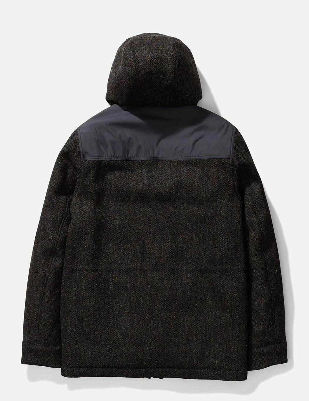 Norse Projects Nunk Harris Tweed Coat - Black Multi