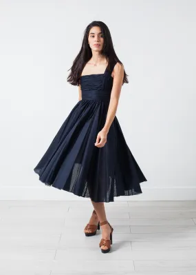 One Shoulder Dress in Navy