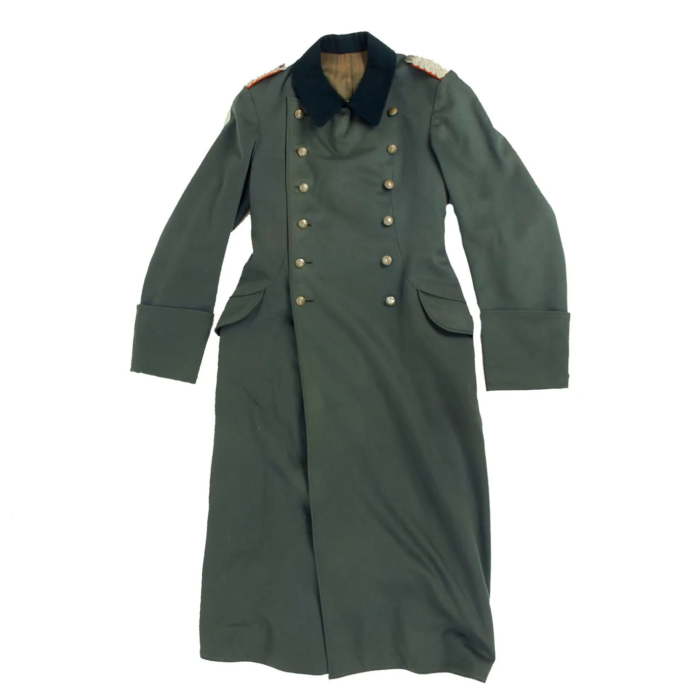 Original German WWII German Major der Feldgendarmerie Officer's M36 Wool Greatcoat