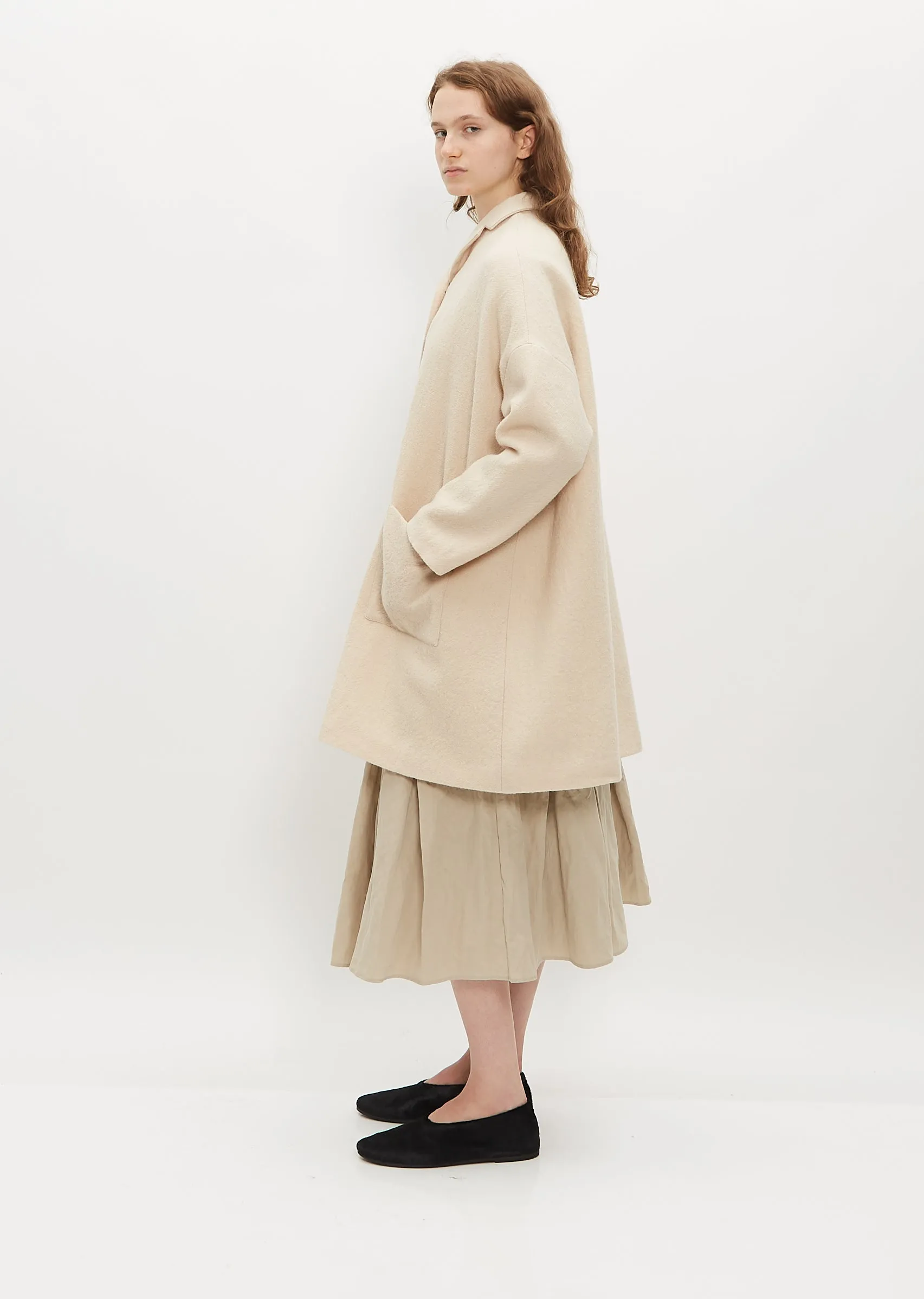 Oversize Fleece Wool Coat