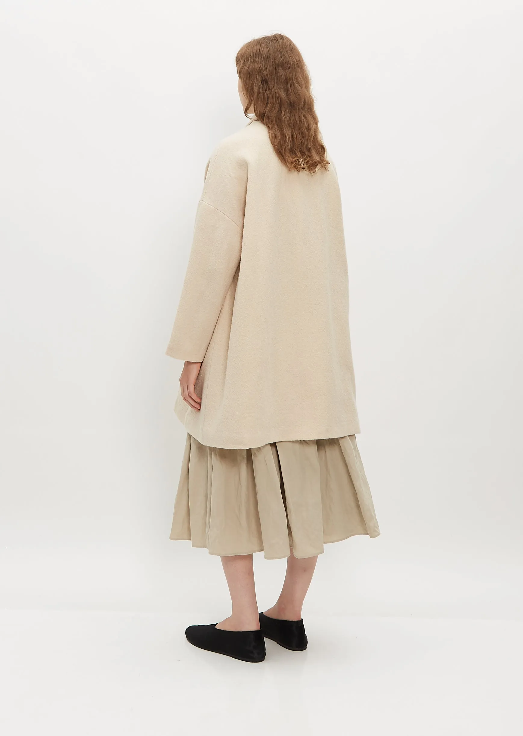 Oversize Fleece Wool Coat