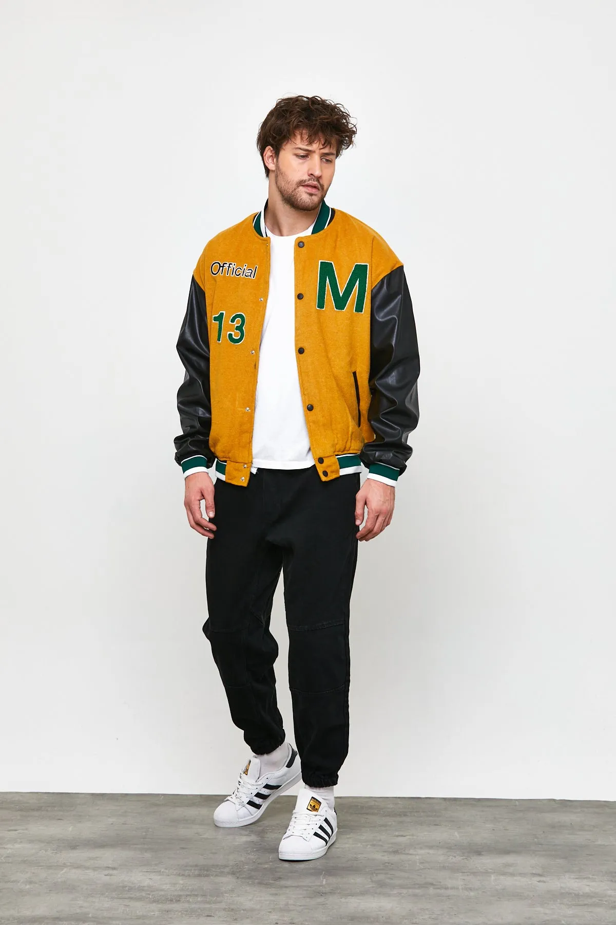 Oversized Wool Varsity Jacket