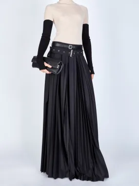 PD MAXI PLEATED SKIRT