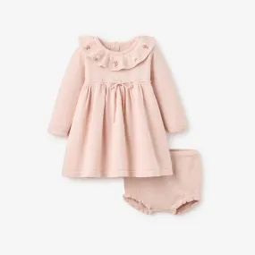 Pink Meadow Flower Dress w/ Bloomers