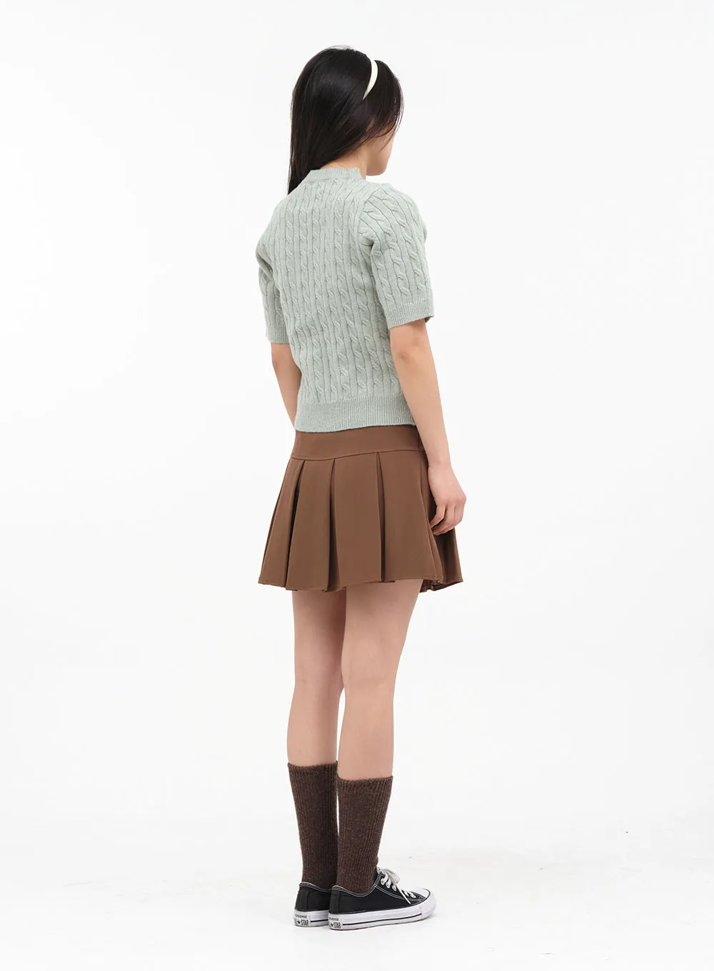 Pleated Mini Skirt K0302