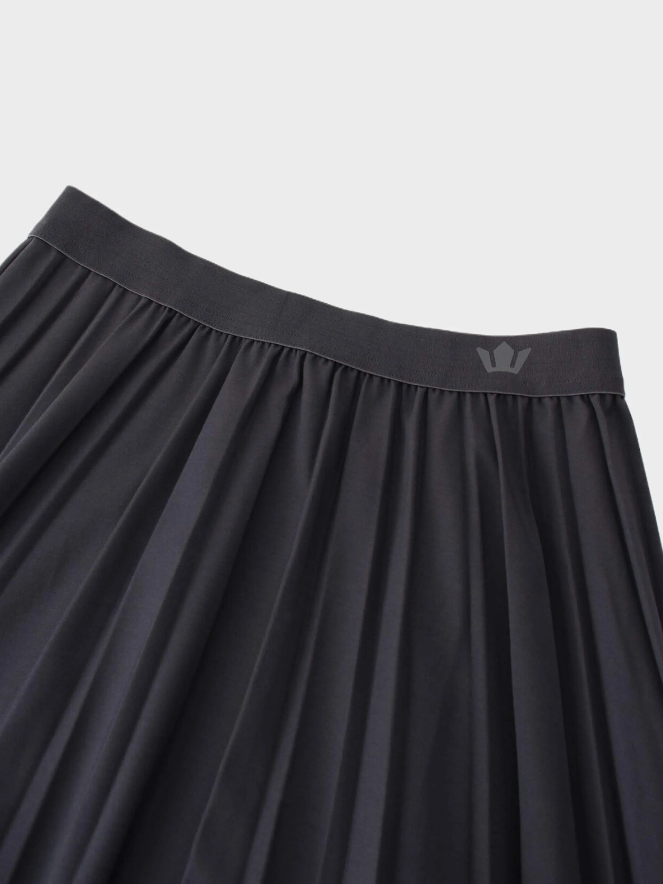 Pleated Skirt 37"-Dark Grey