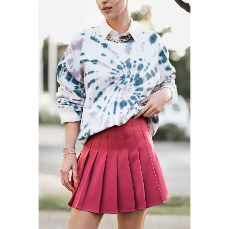 Pleated Tennis Mini Skirts