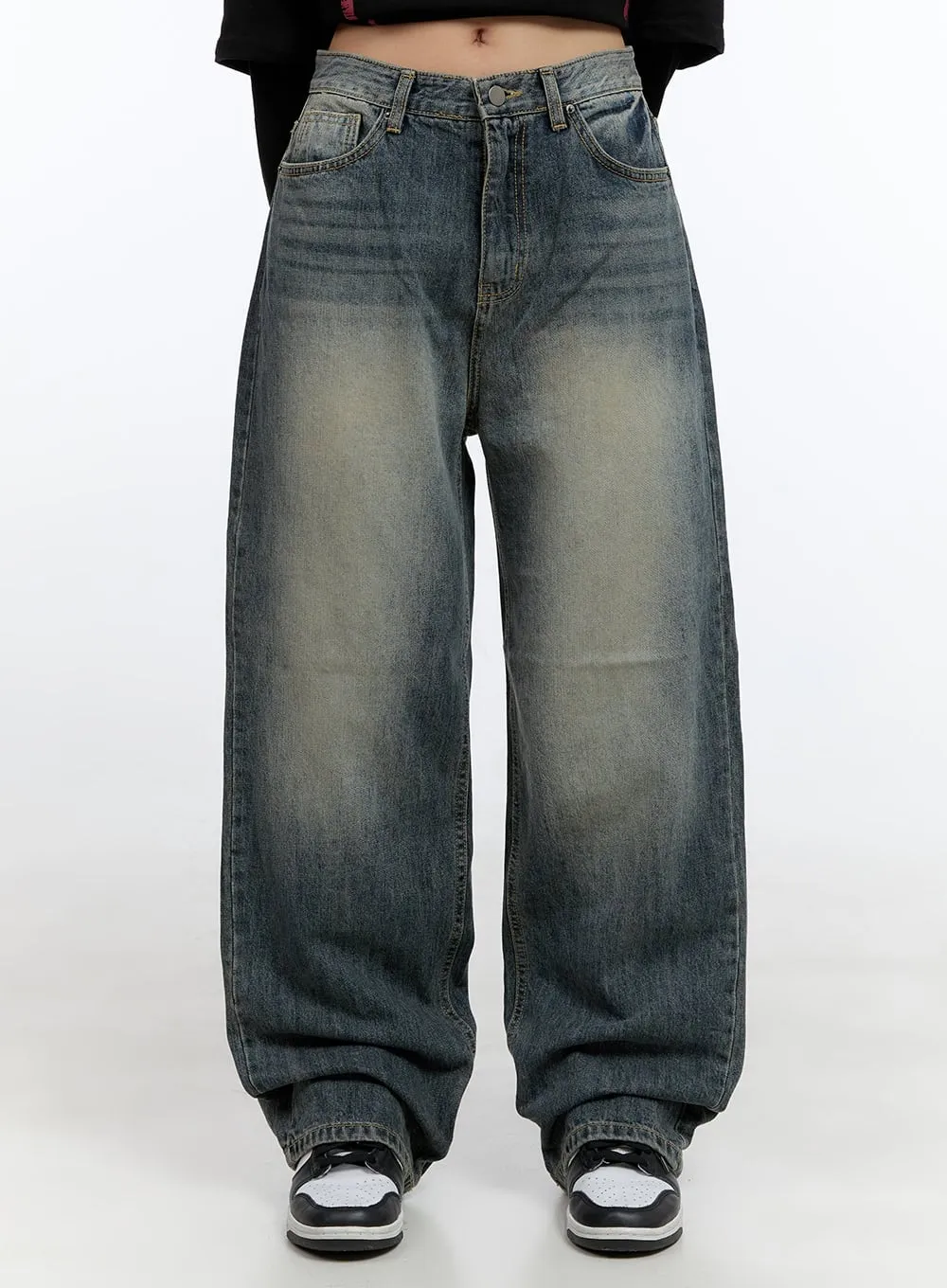 Poppy Retro Wash Baggy Jeans CS410