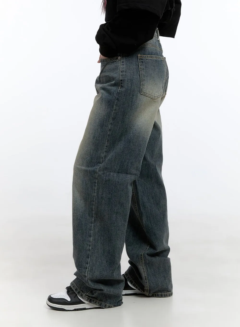 Poppy Retro Wash Baggy Jeans CS410