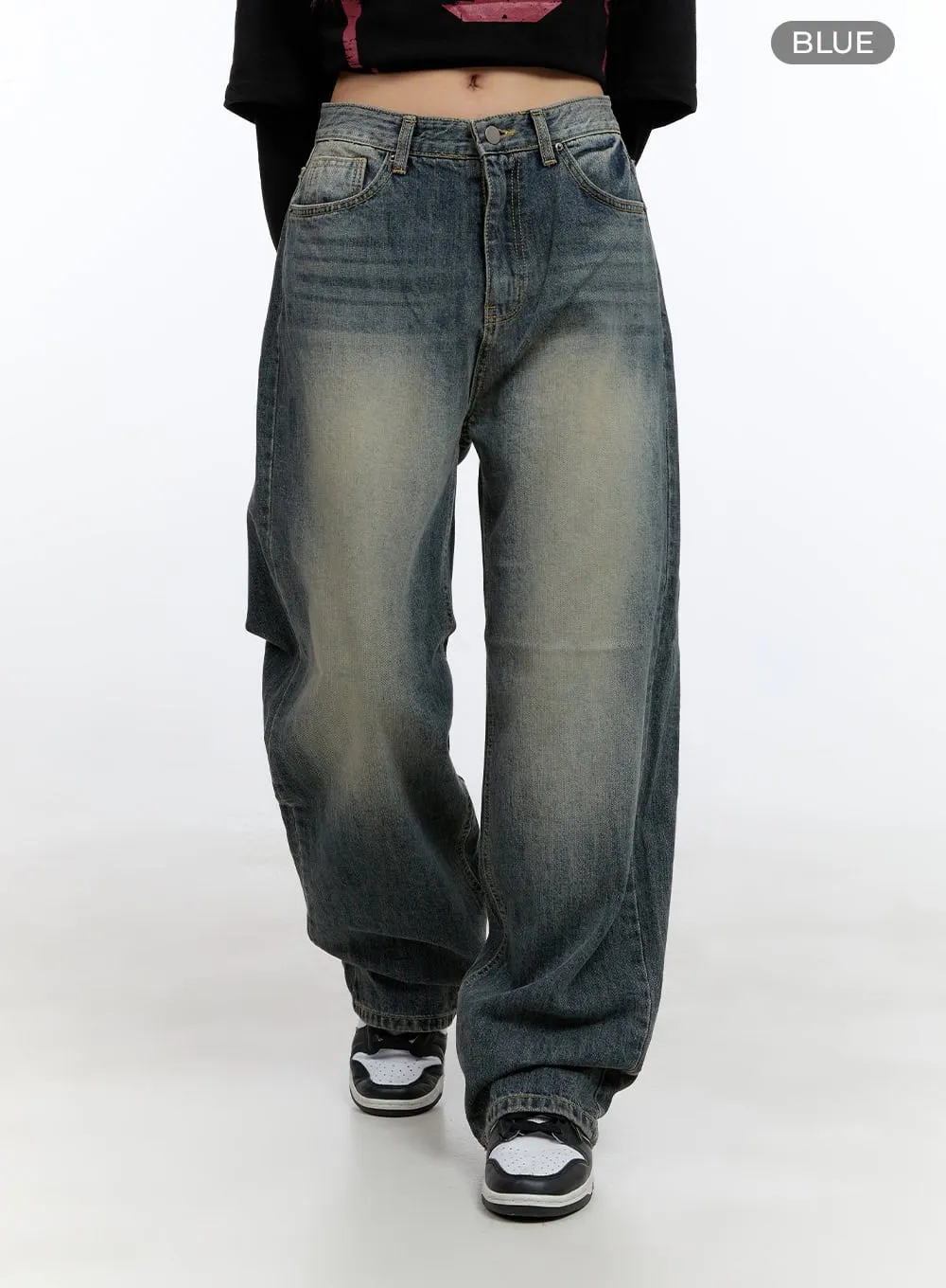 Poppy Retro Wash Baggy Jeans CS410