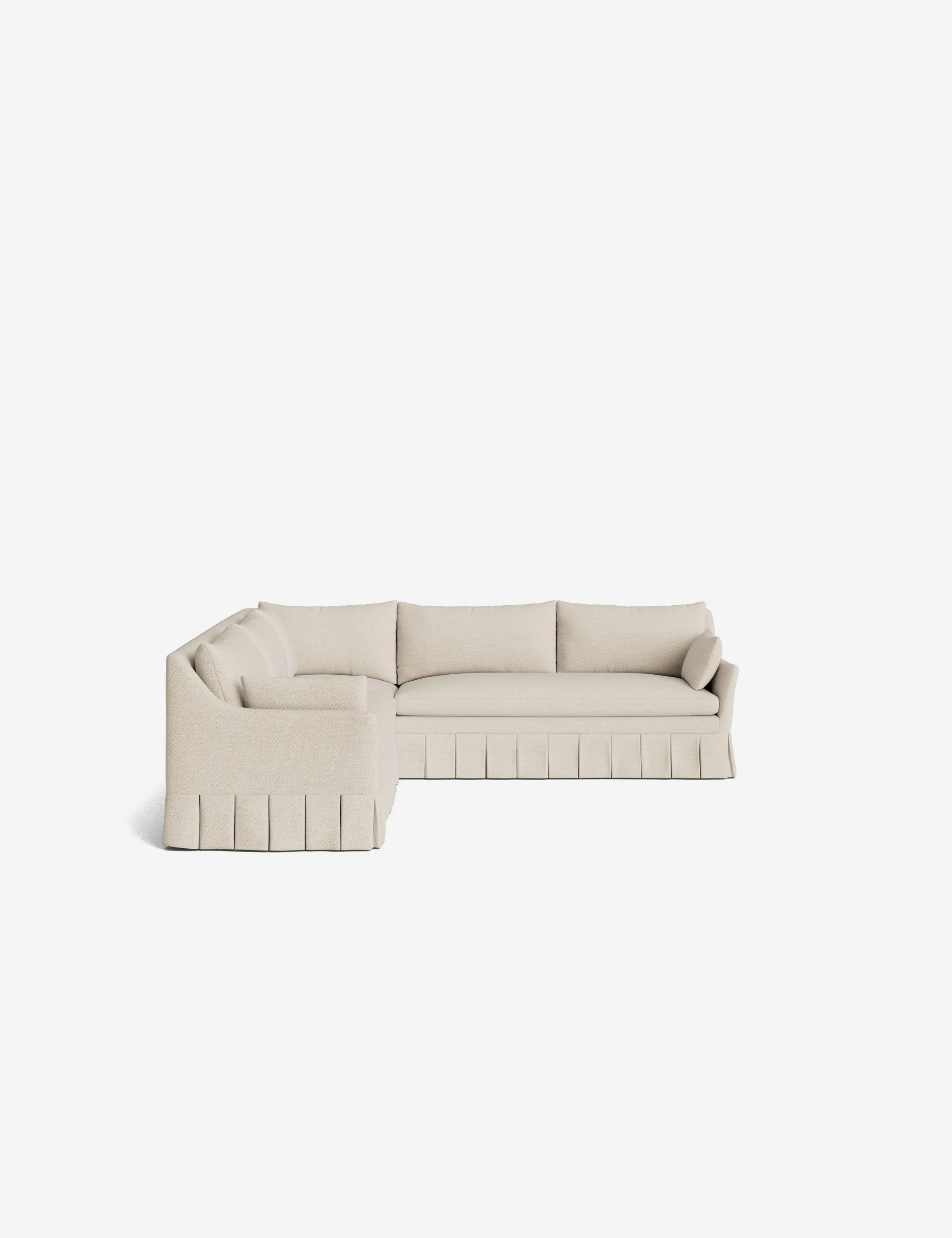 Portola Pleated Sectional Sofa