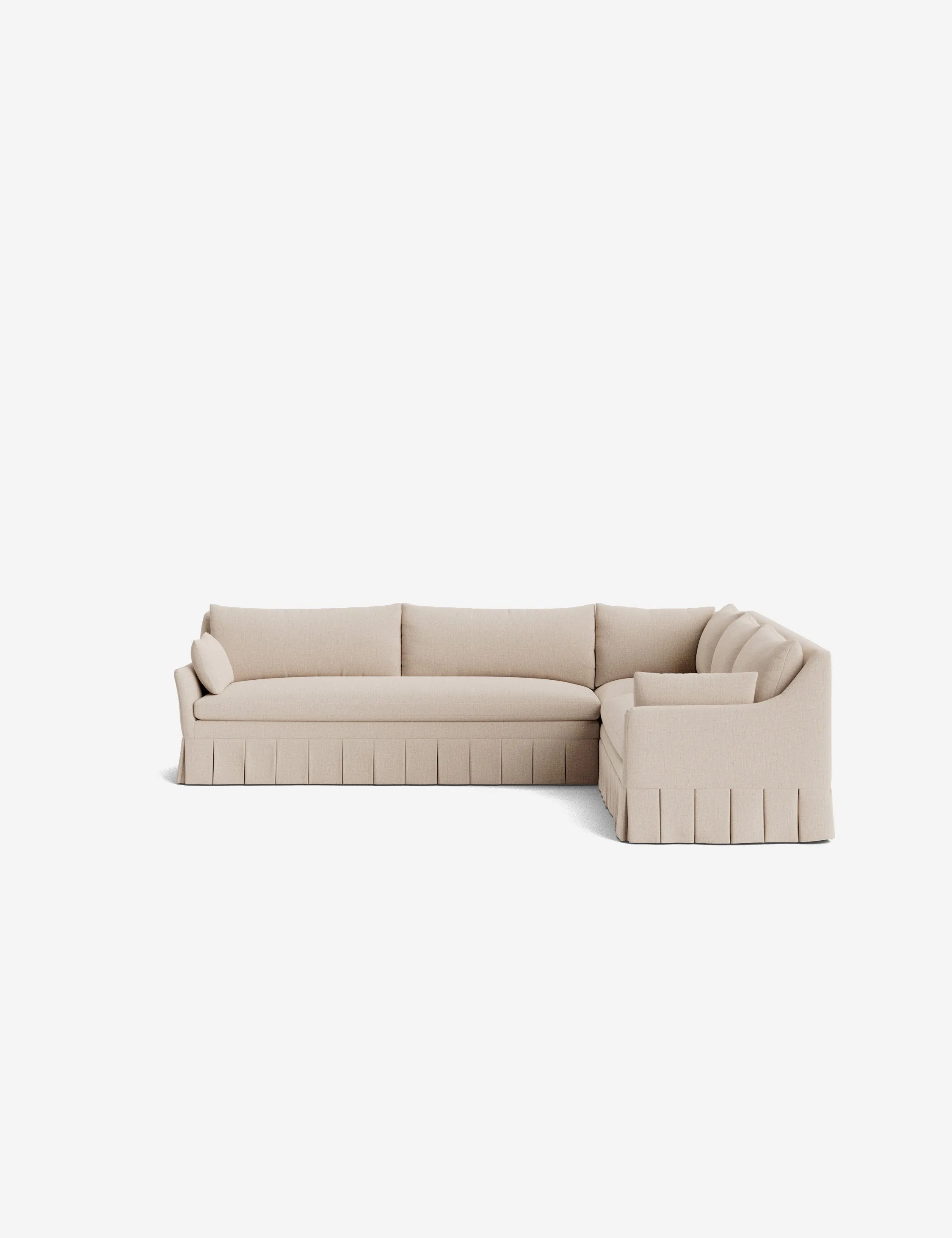 Portola Pleated Sectional Sofa