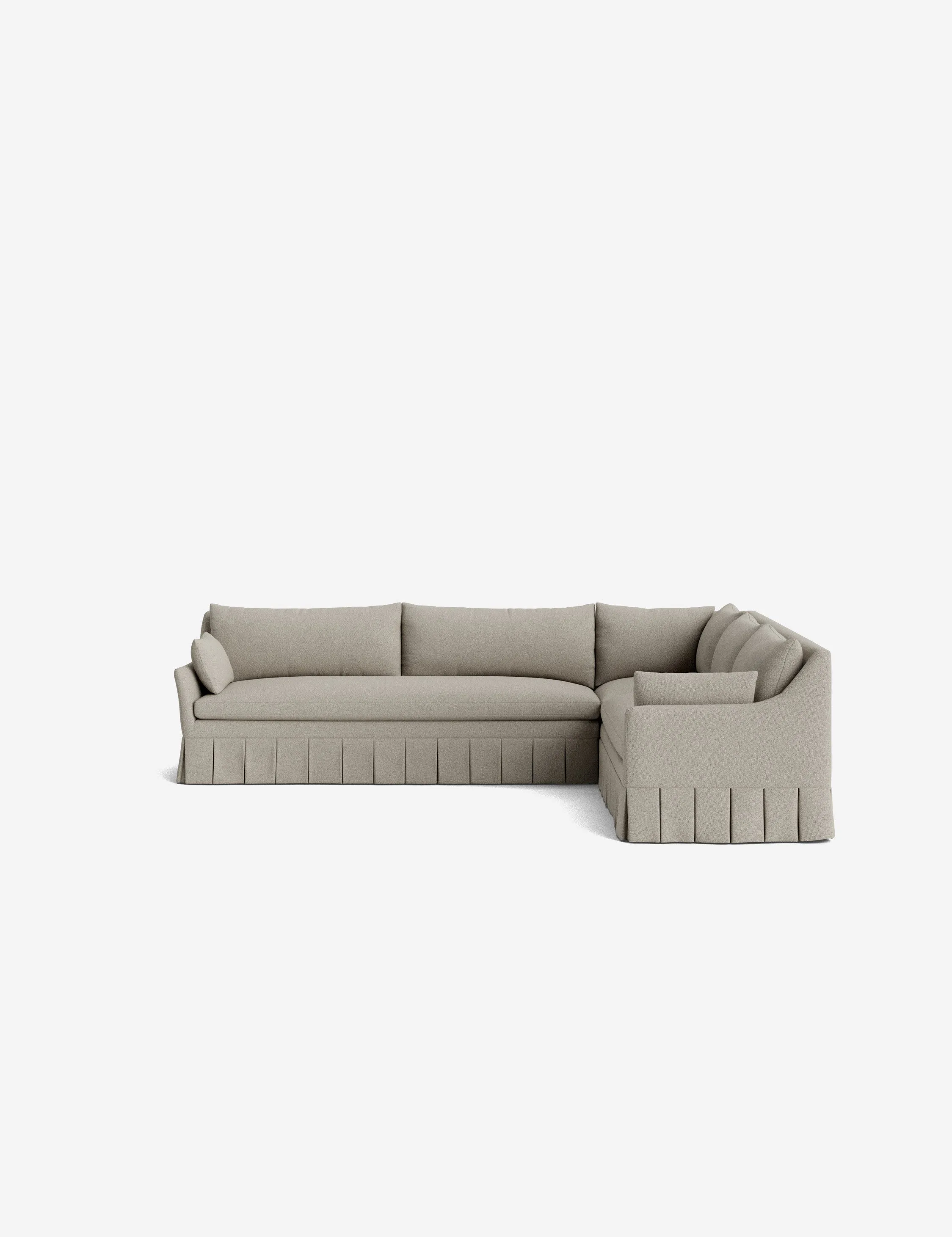 Portola Pleated Sectional Sofa