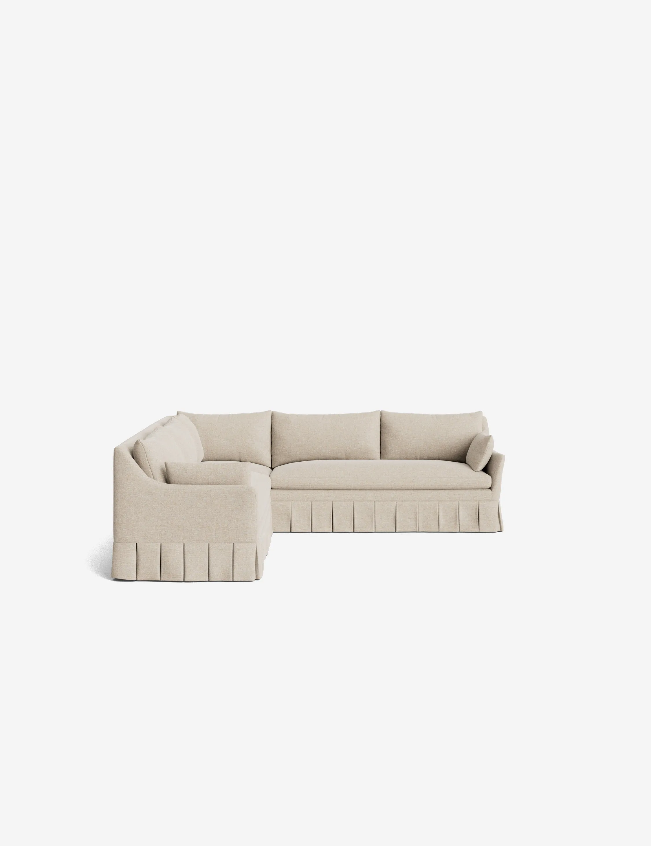 Portola Pleated Sectional Sofa