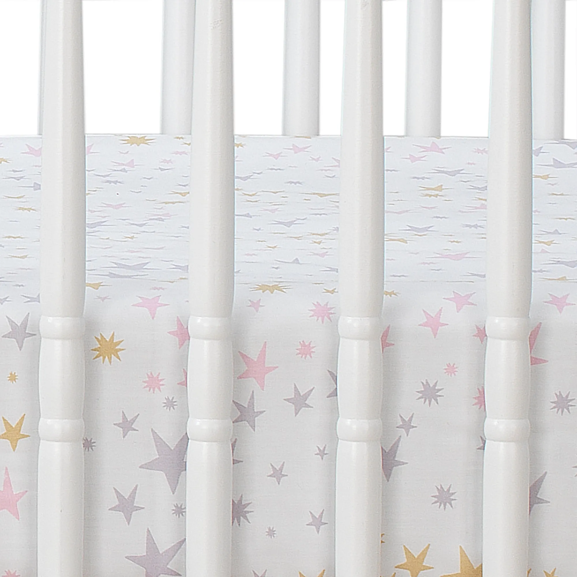 Rainbow Unicorn 4-Piece Crib Bedding Set