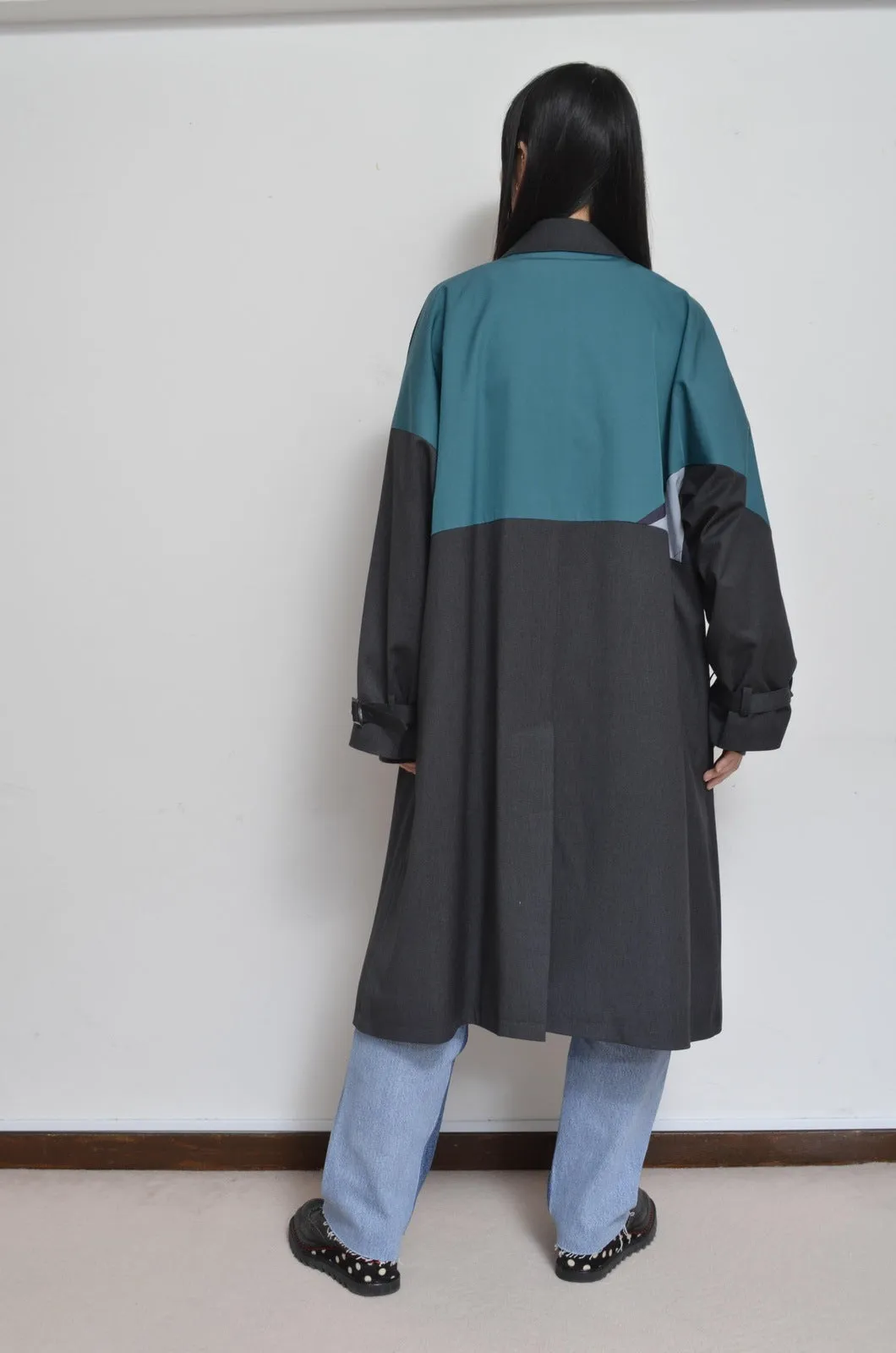 REMIX TRENCH COAT/NAV/01