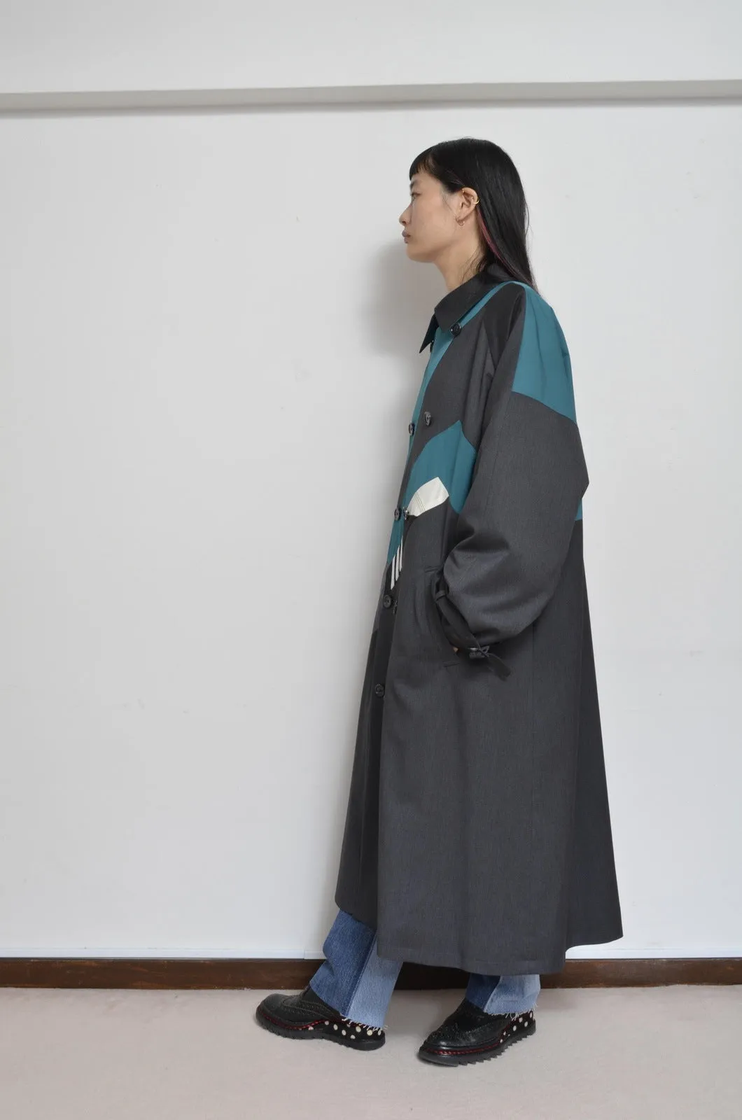 REMIX TRENCH COAT/NAV/02