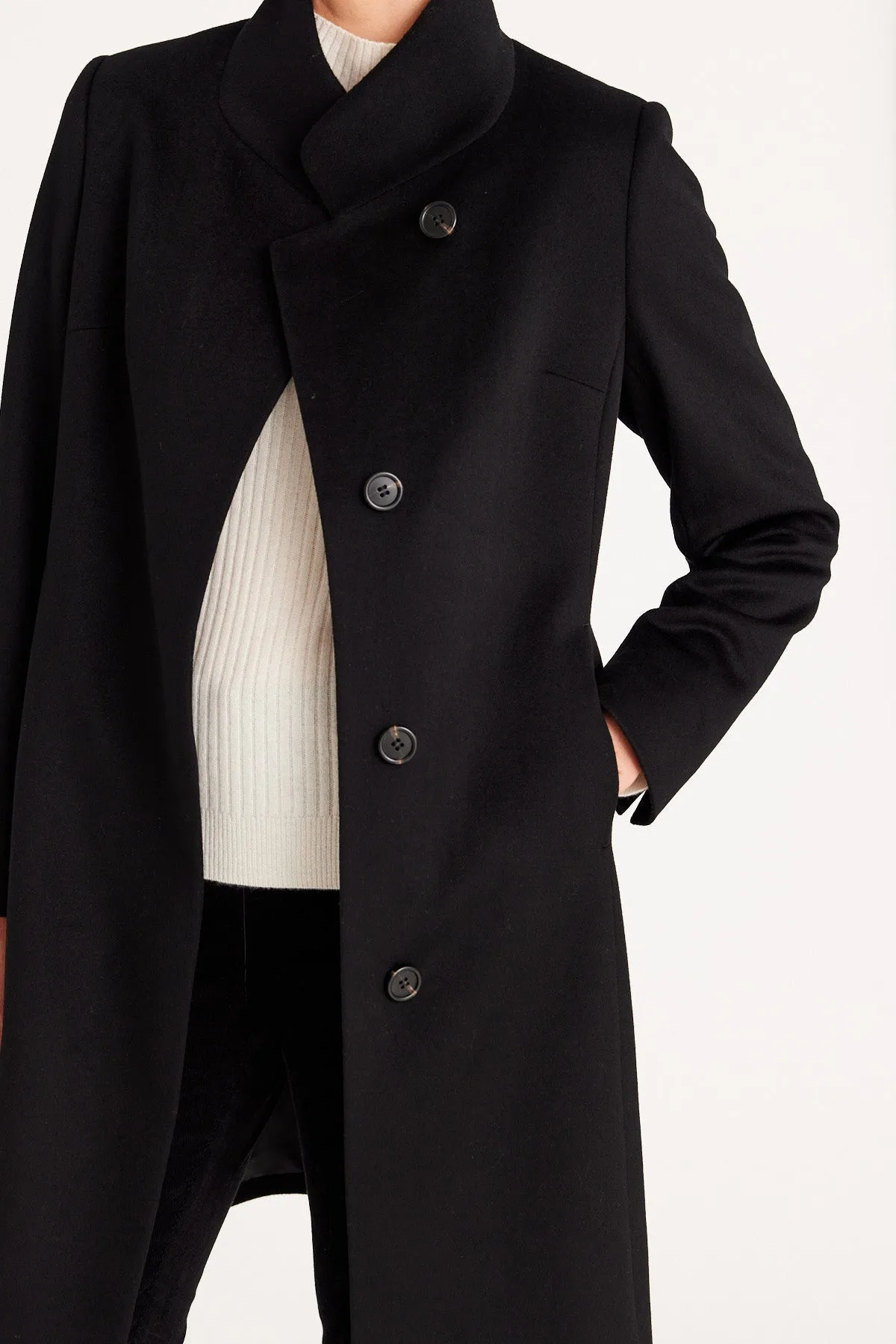 Reynolds Wool Coat  - Black