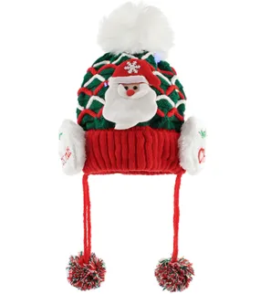 Santa Light Up Beanie