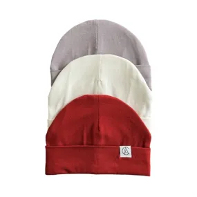 Satin Lined Jersey Beanie Trio (AWA)