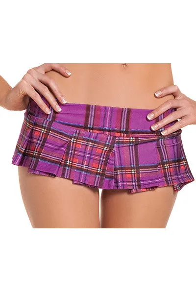 Schoolgirl Plaid Pleated Skirt