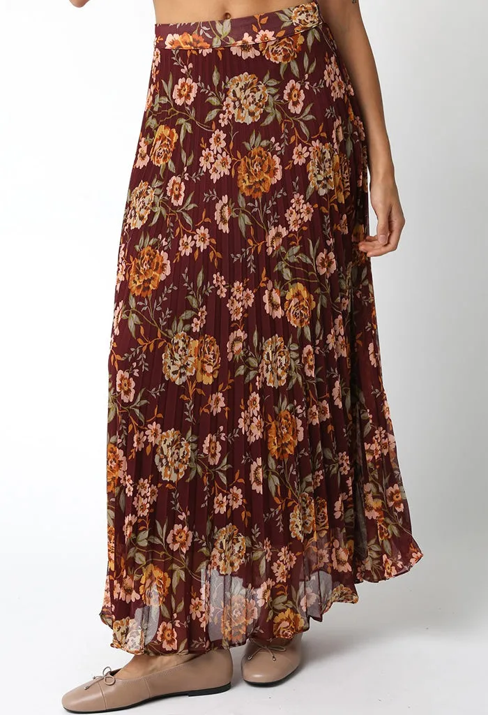 Secret Garden Skirt-Marsala Peach