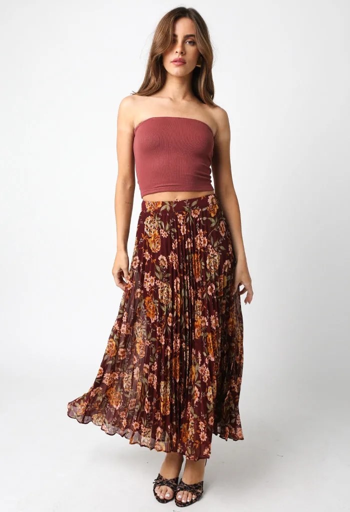 Secret Garden Skirt-Marsala Peach