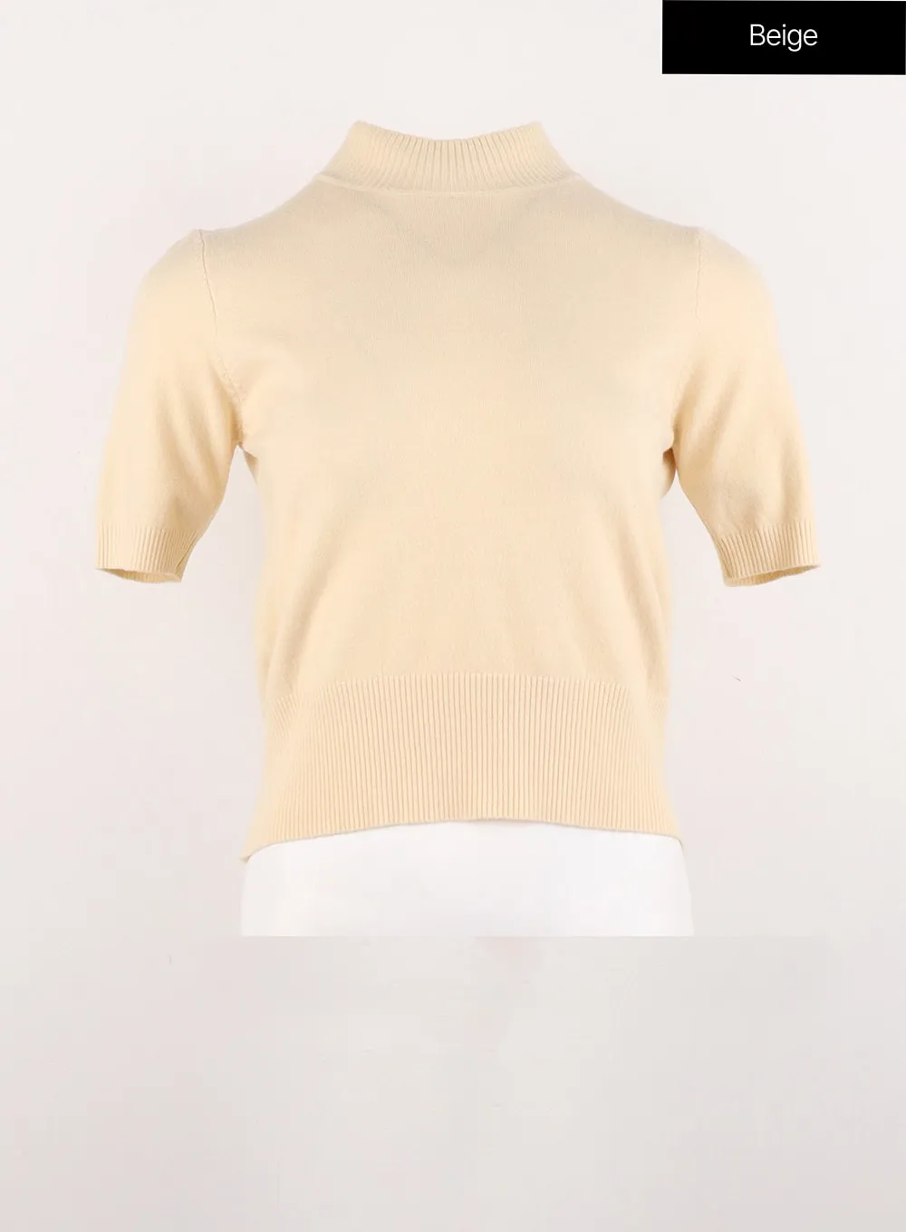 Short-Sleeve Knit Sweater OG327