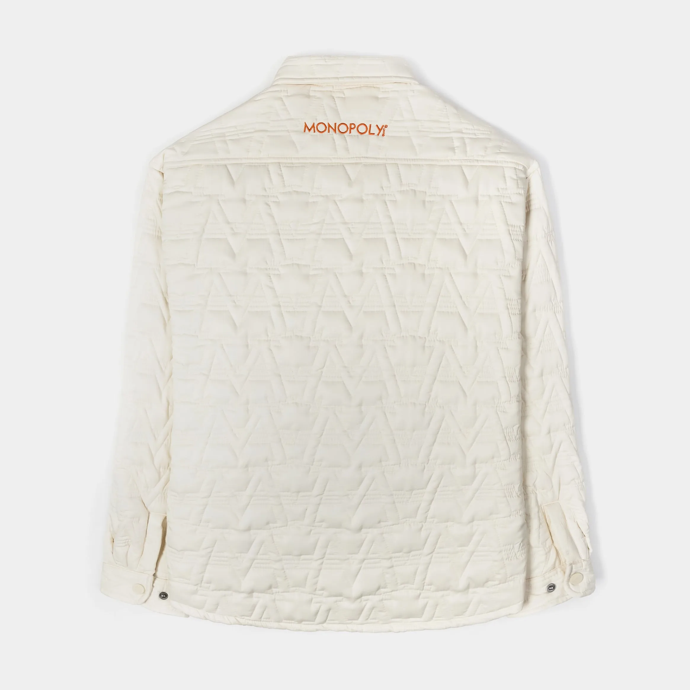 SP x Monopoly Quilted Mens Jacket (Beige/Orange)