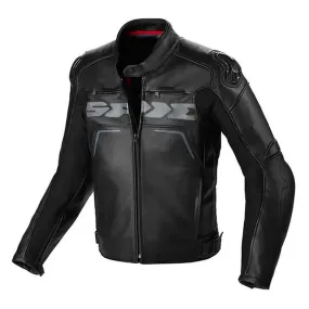 Spidi Carbo Rider CE Leather Sport Jacket - Black