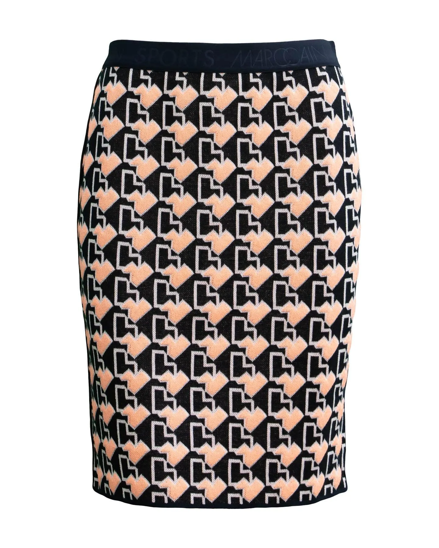 Sporty Print Knit Skirt