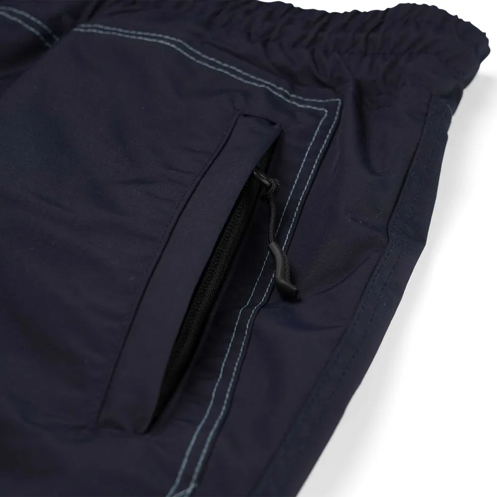 STITCH BOX WIDE TRACK PANTS DARK NAVY