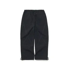 STITCH BOX WIDE TRACK PANTS DARK NAVY