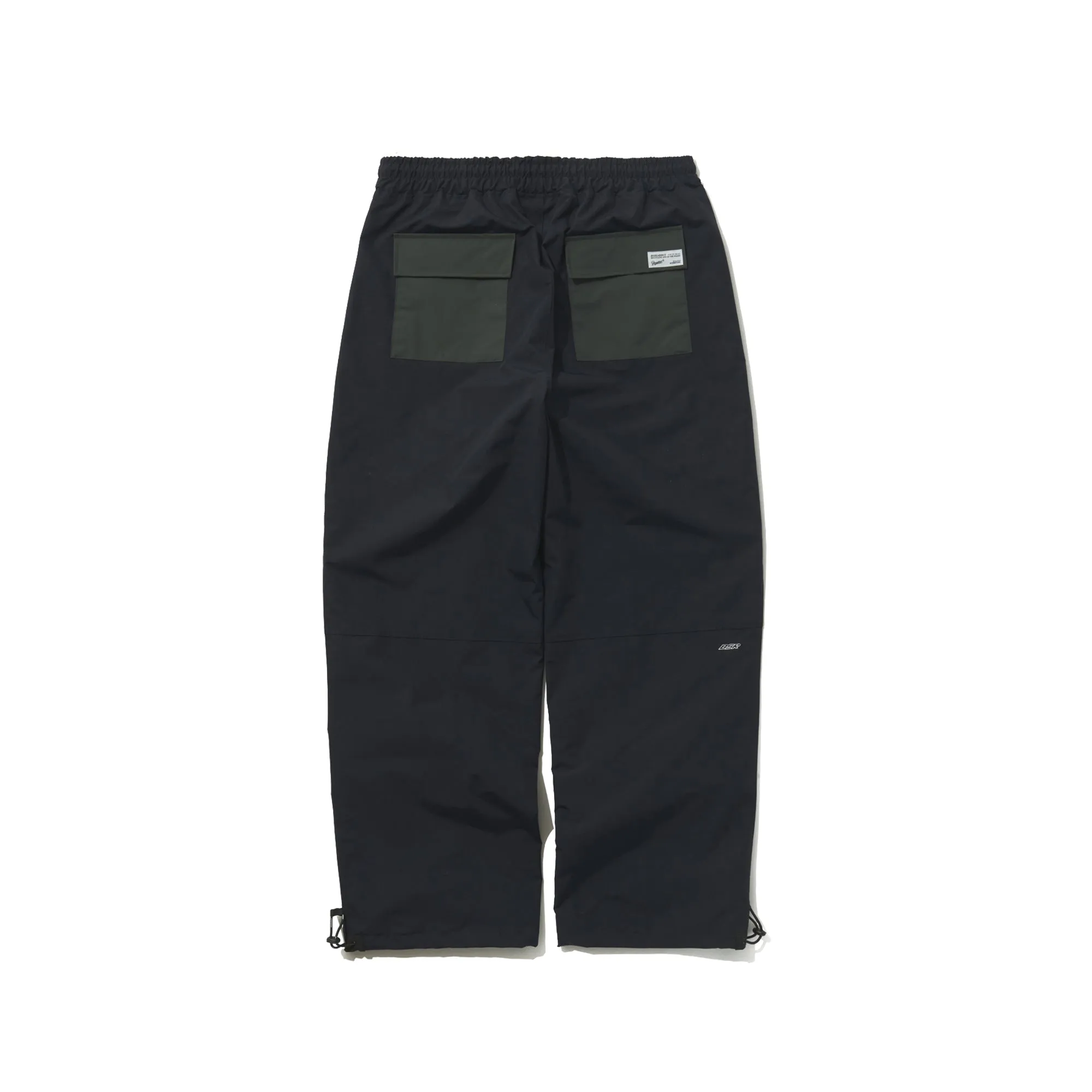 STITCH BOX WIDE TRACK PANTS DARK NAVY