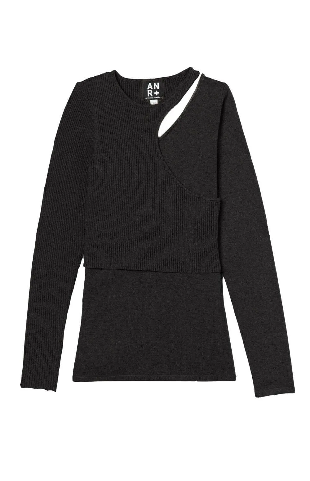 Tashin Asymetric Sweater | Black