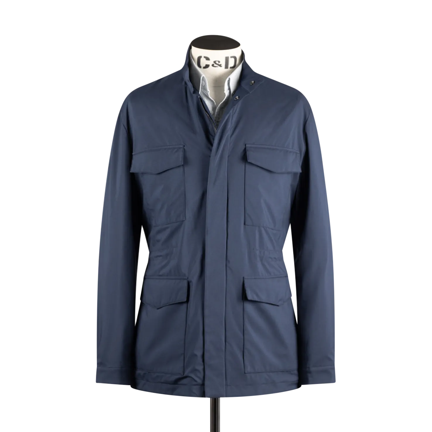 Technical Field Jacket in Navy Blue