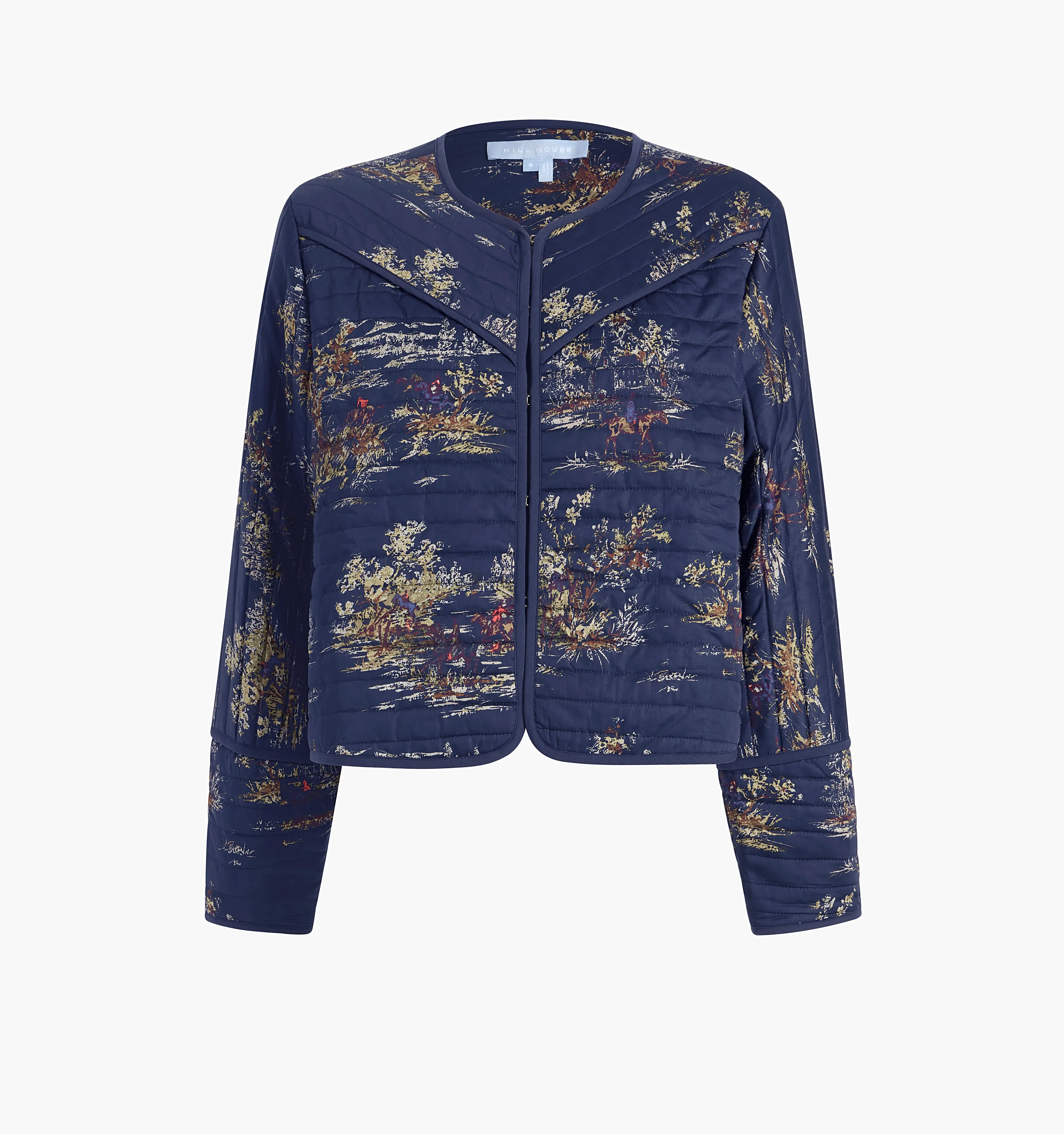 The Amari Jacket - Navy Equestrian Toile