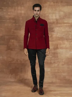 THE BLOOD-RED BANDGALA JACKET