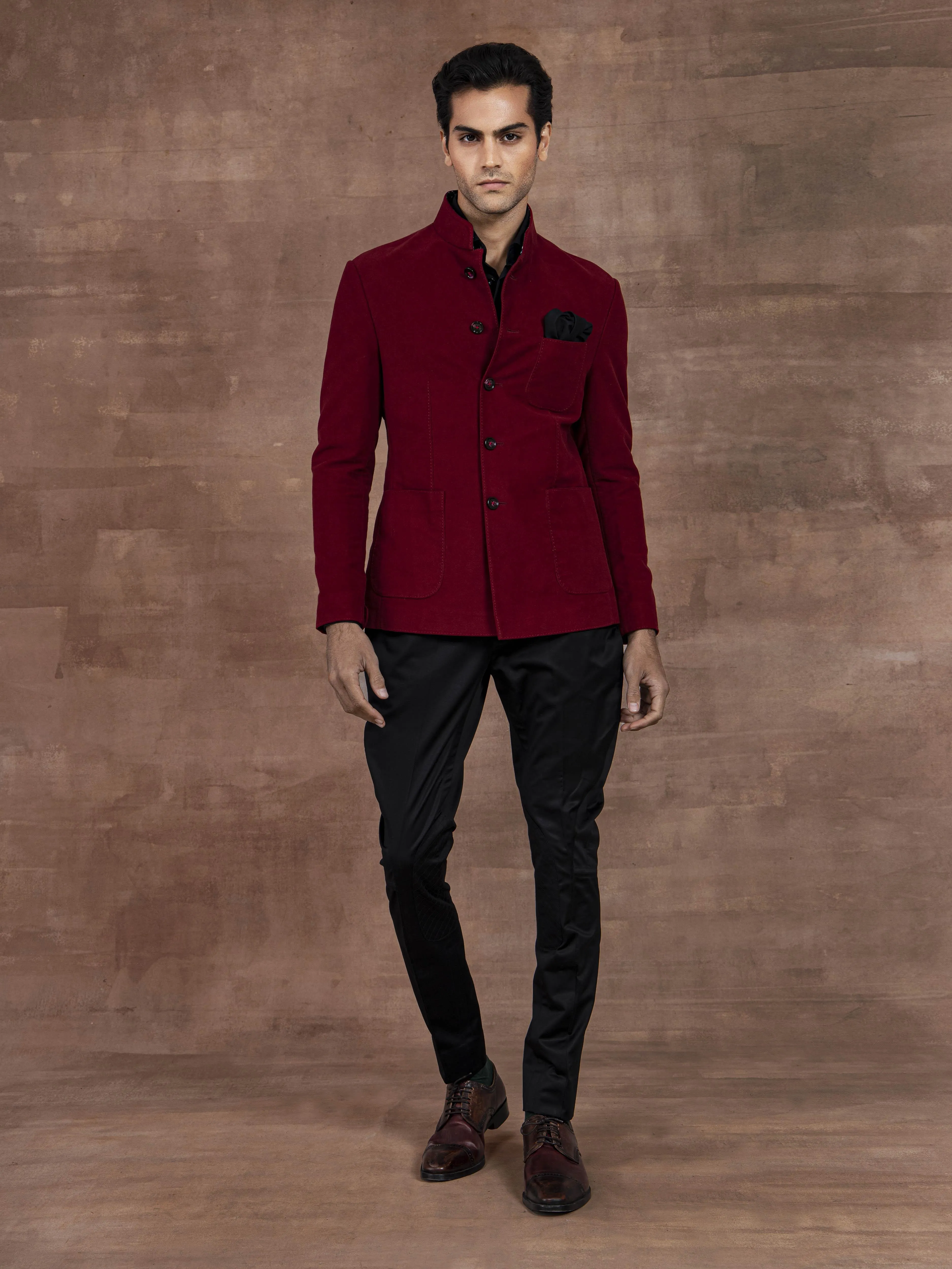 THE BLOOD-RED BANDGALA JACKET