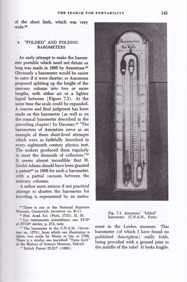 The History of the Barometer - W. E. Knowles Middleton