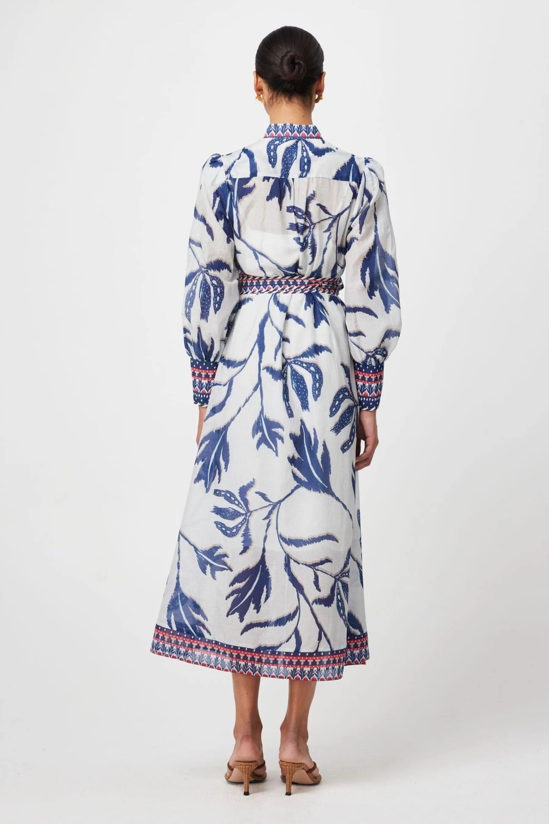 Tierra  Cotton Silk Dress | Palm Shadow