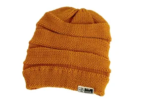 Tin Haul Unisex Wheat Acrylic Scrunchie Beanie Hat