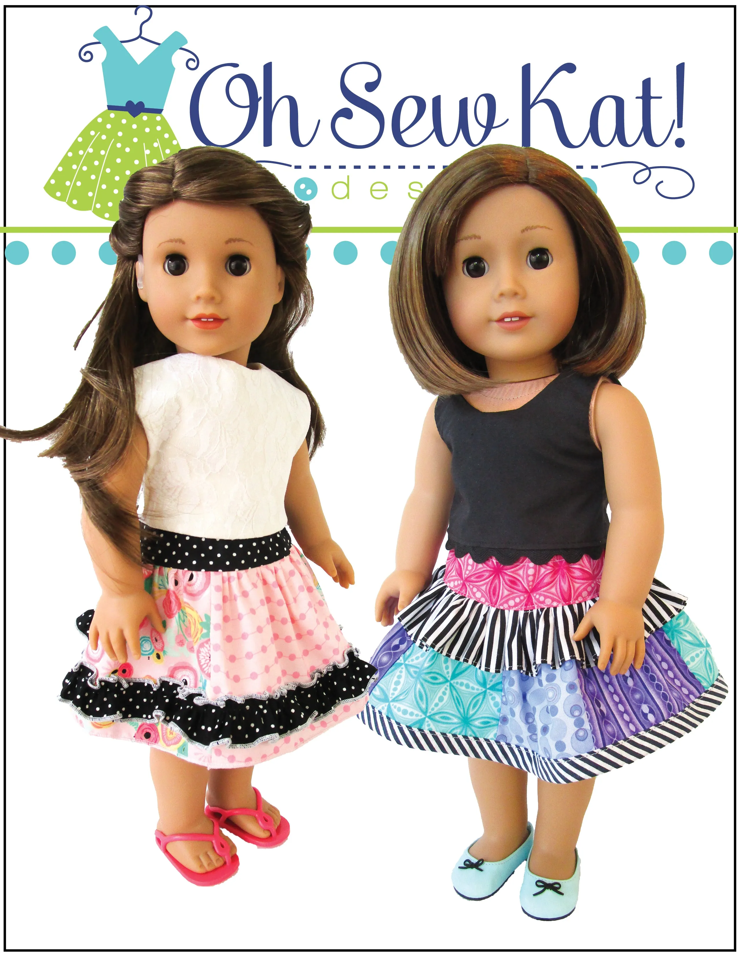 Twinkle Twirl Skirt 18 Inch Doll Sewing Pattern