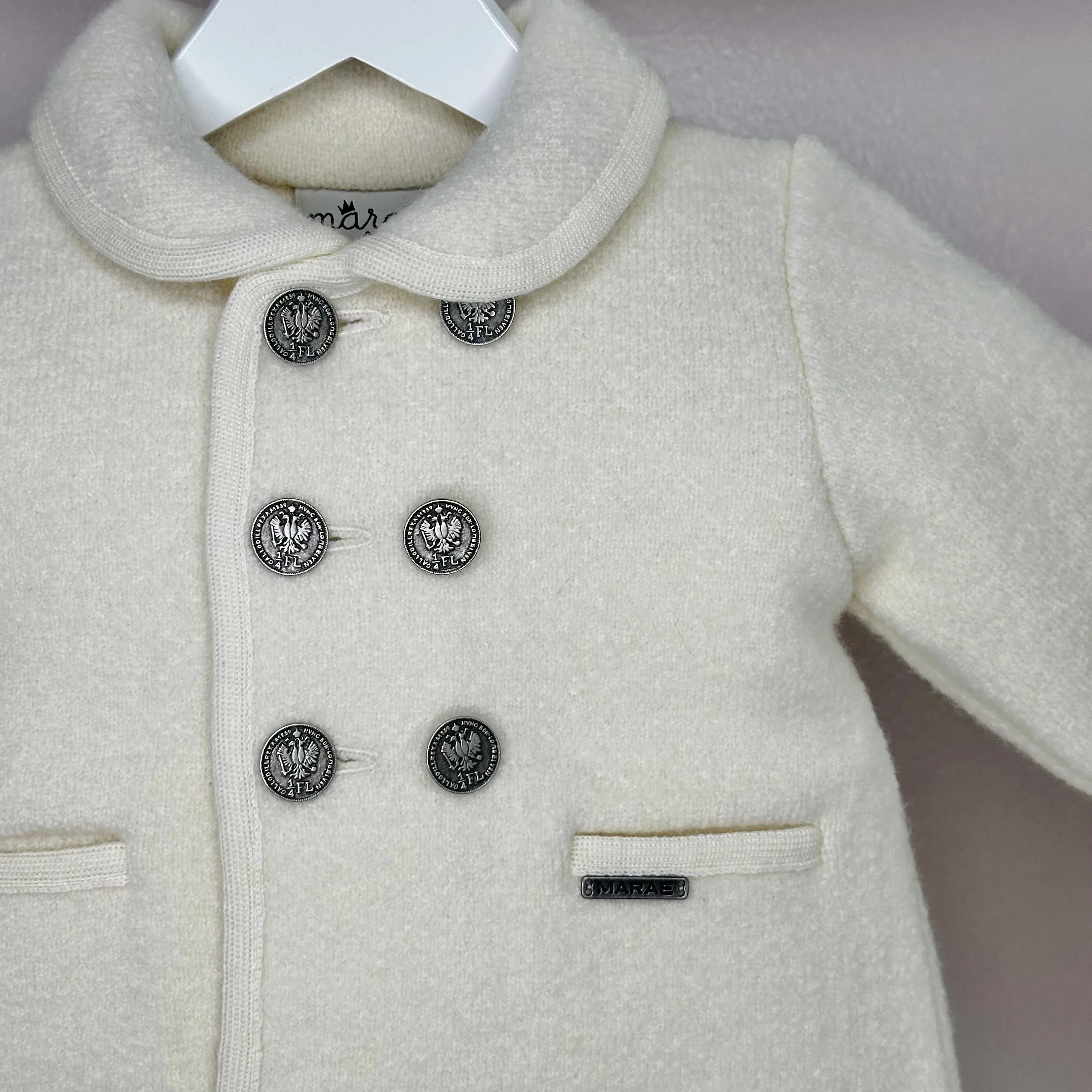 Unisex Cream Marae Coat