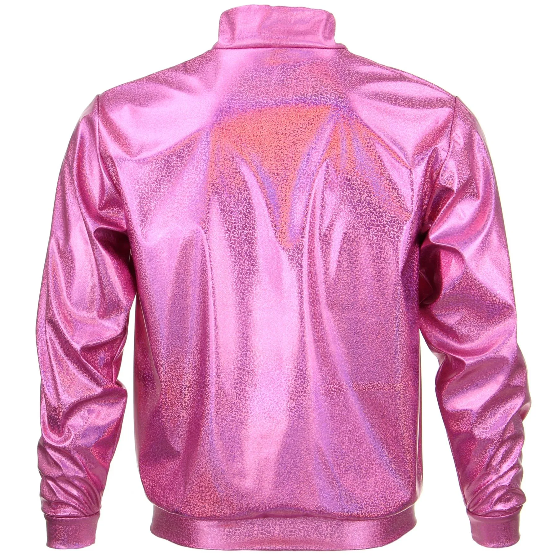 Unisex Shiny Bomber Jacket - Pink