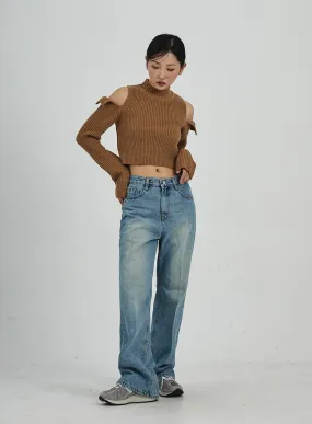 Wide Bootcut Jeans CD02