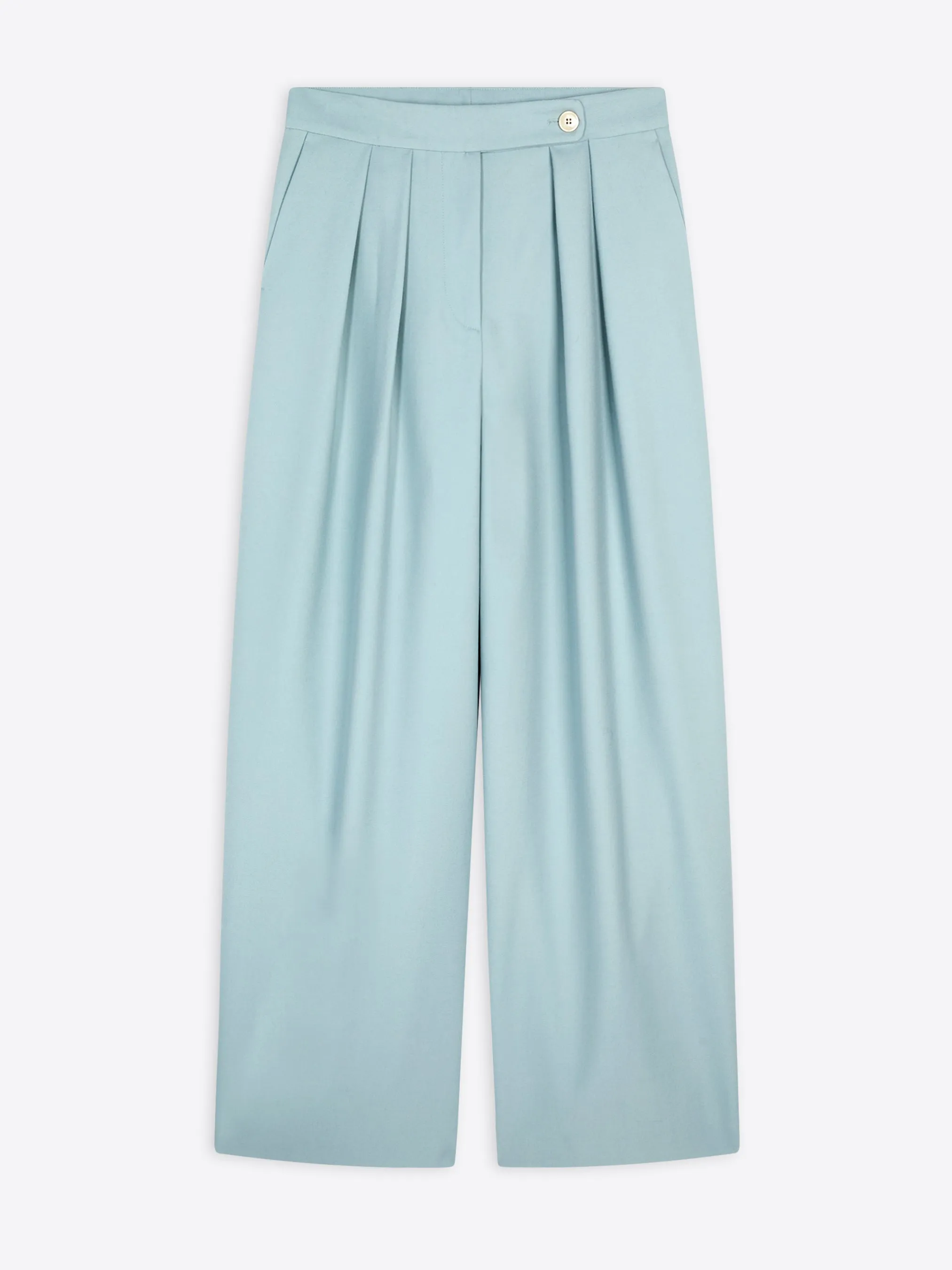 Wide pleated pants