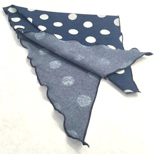 Women's Chemo Denim Dot Head Scarf